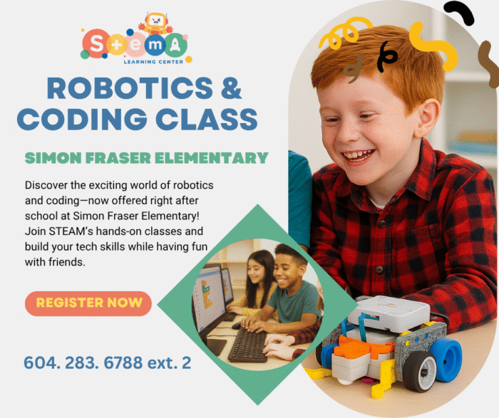 Afterschool STEAM CLASS Classes at Simon Fraser Elementary School - Image 1