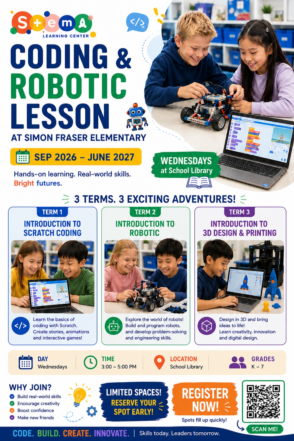 Classes at Simon Fraser Elementary School