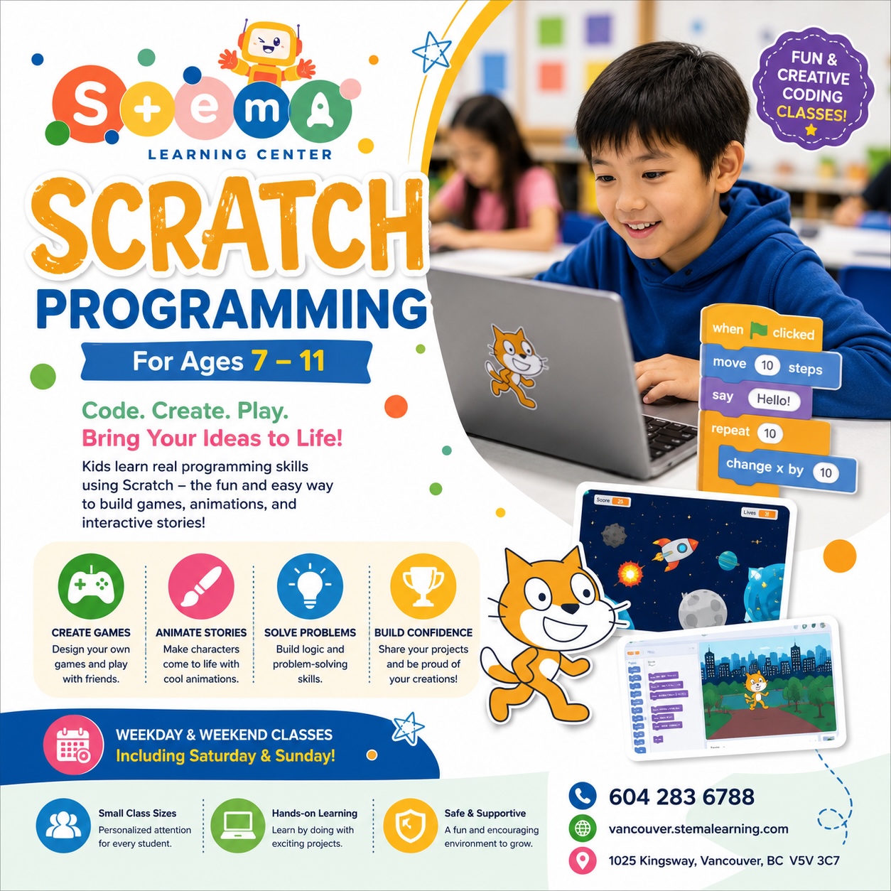 Scratch Programming - Level 1 (Ages 7-11)